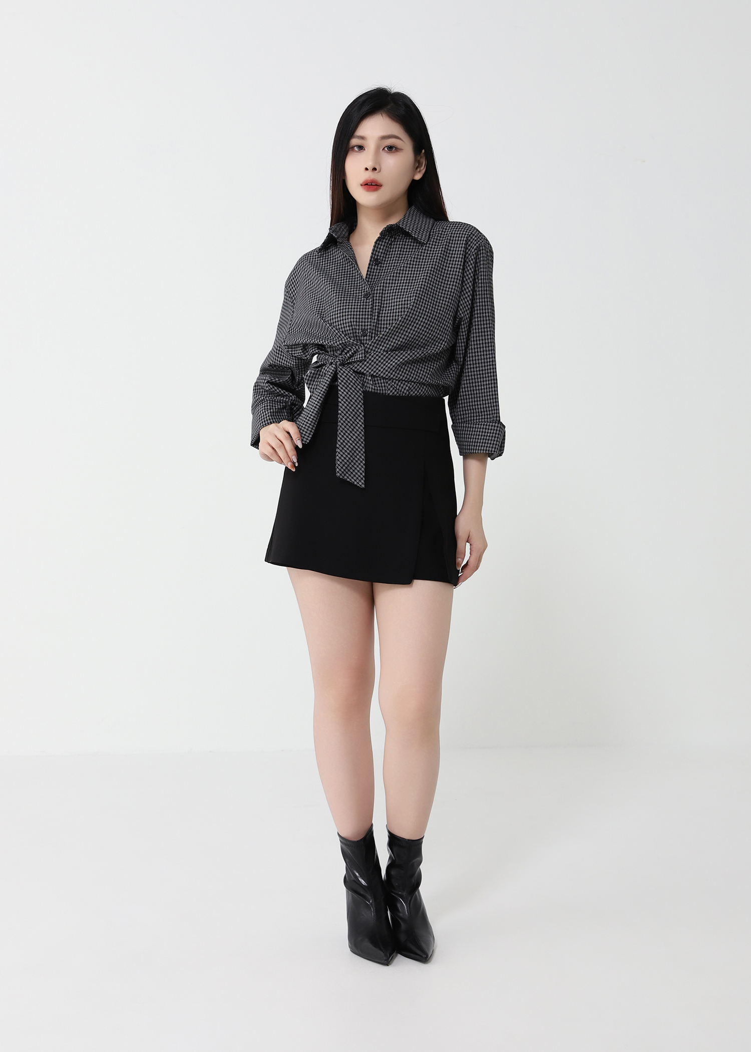 Side Tie Up Blouse 47454