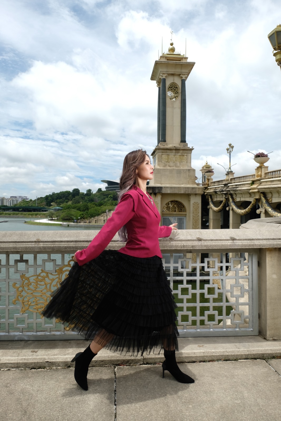 Wrap Side Button Long Sleeve Blazer AC410 (SO)