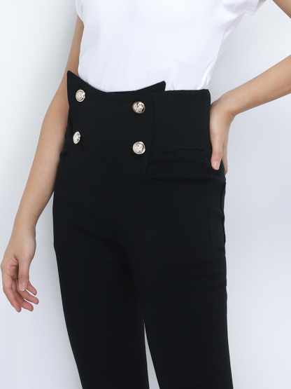 High Waist Long Pants 34567