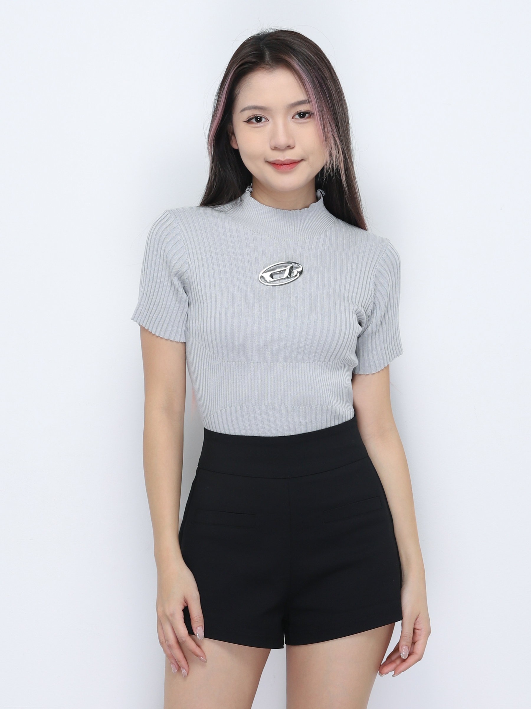 Knitted With Turtle Neck Top 34206