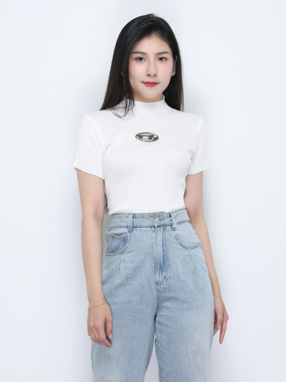 Knitted With Turtle Neck Top 34206