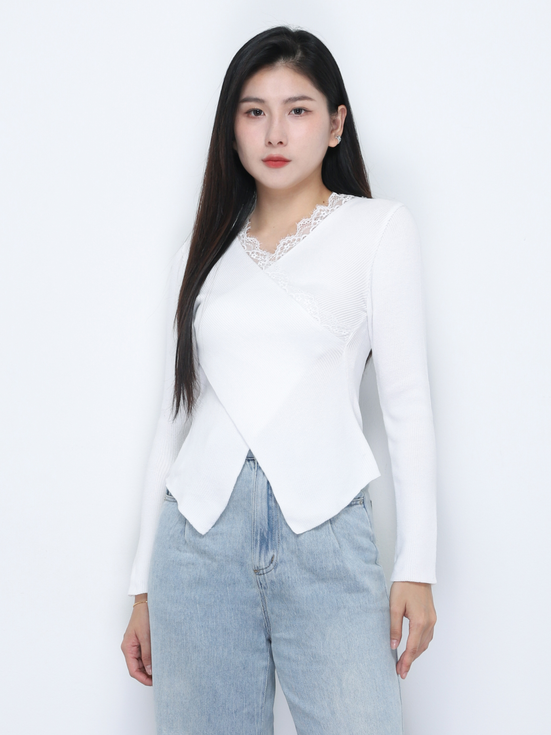 Wrap With Lace Top 34304