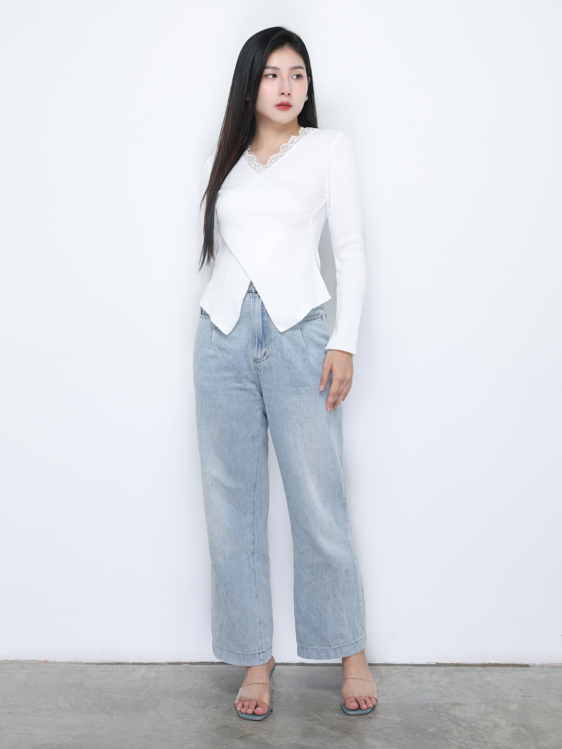 Wrap With Lace Top 34304