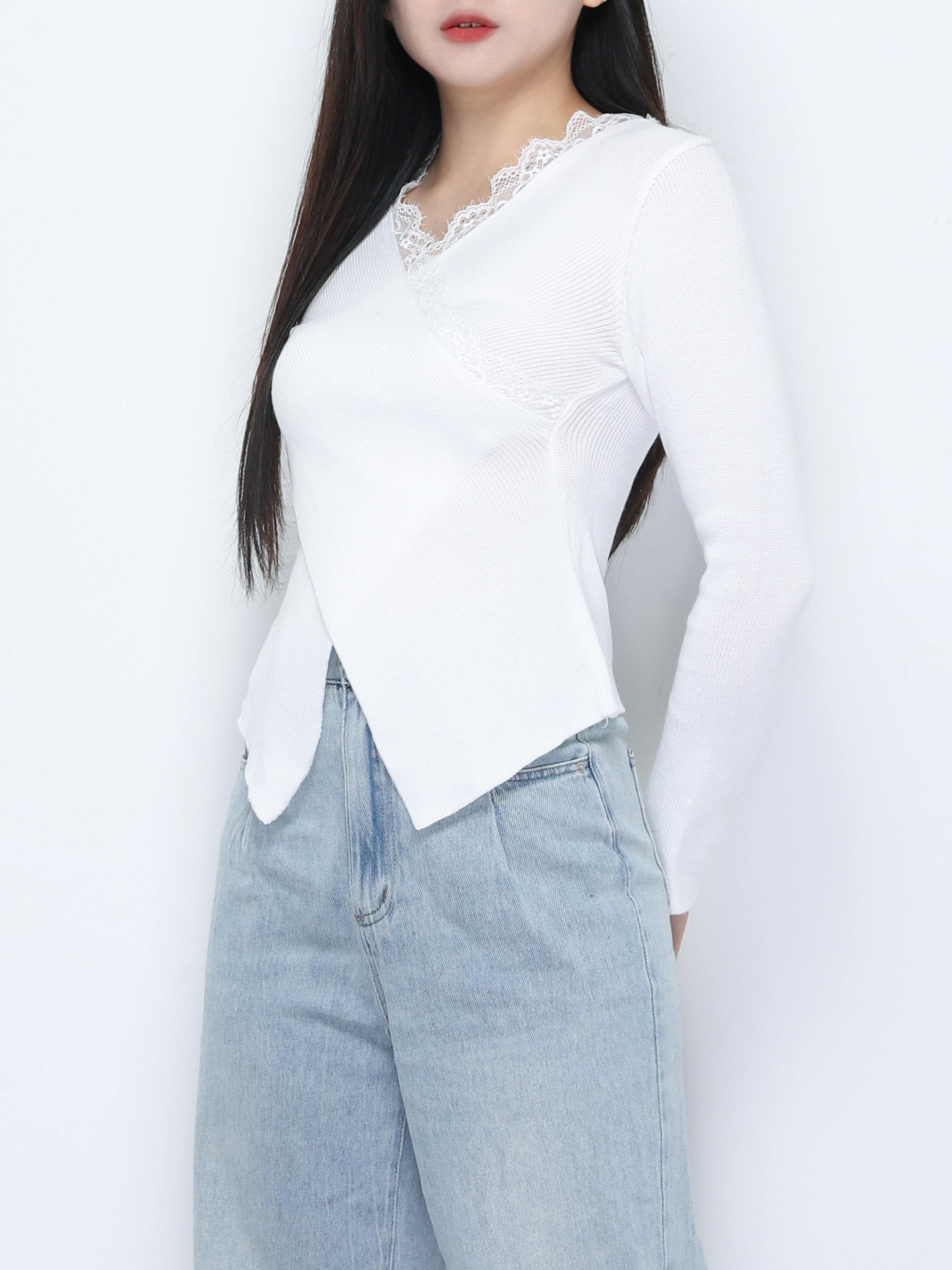 Wrap With Lace Top 34304