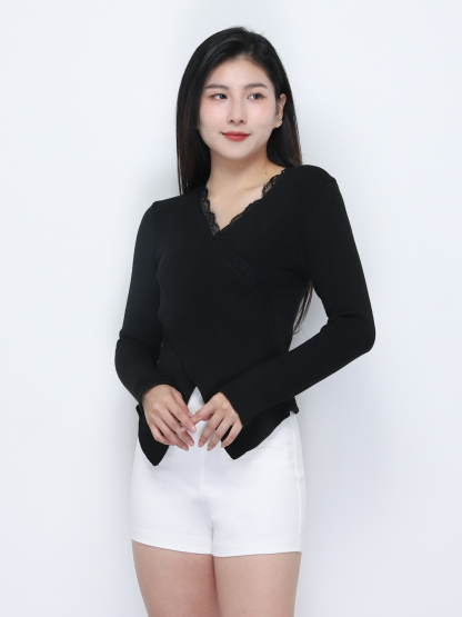 Wrap With Lace Top 34304