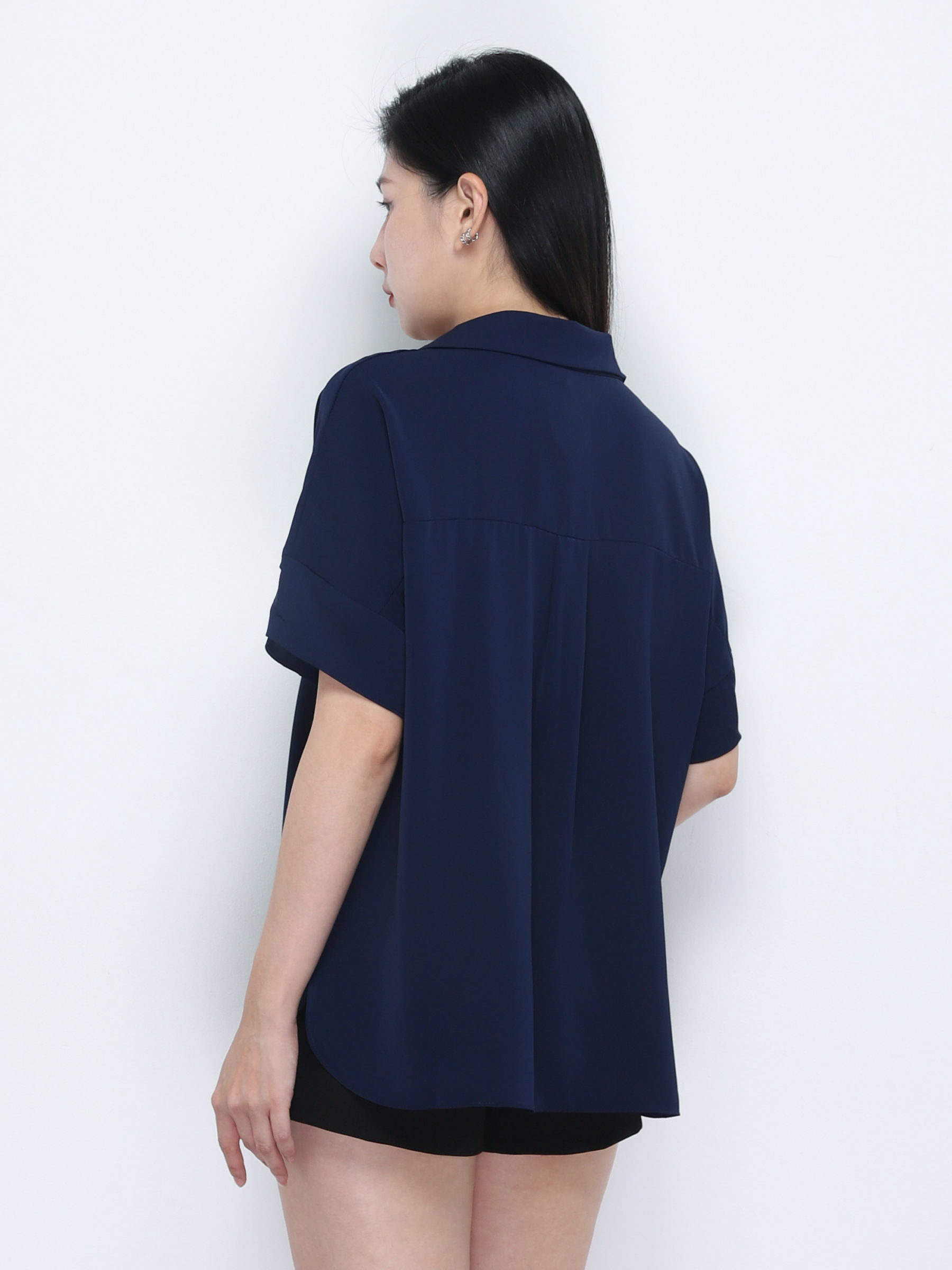 Short Sleeve V Neck Top 34740