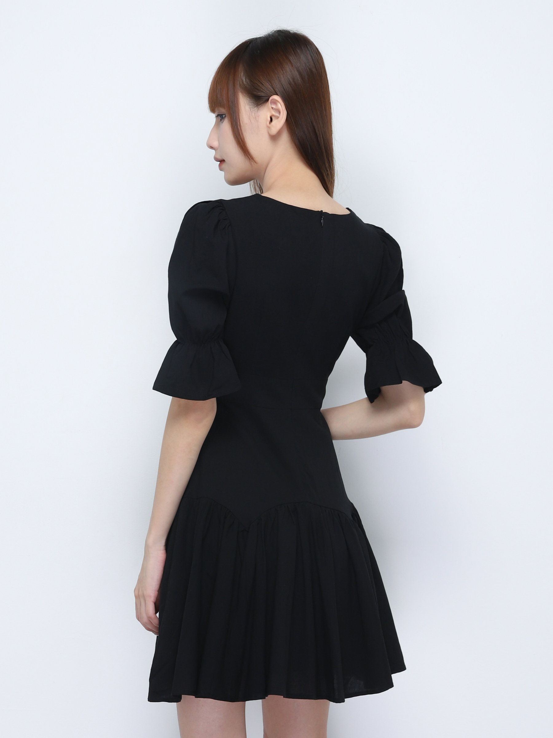 V Neck Long Sleeve Dress 20204