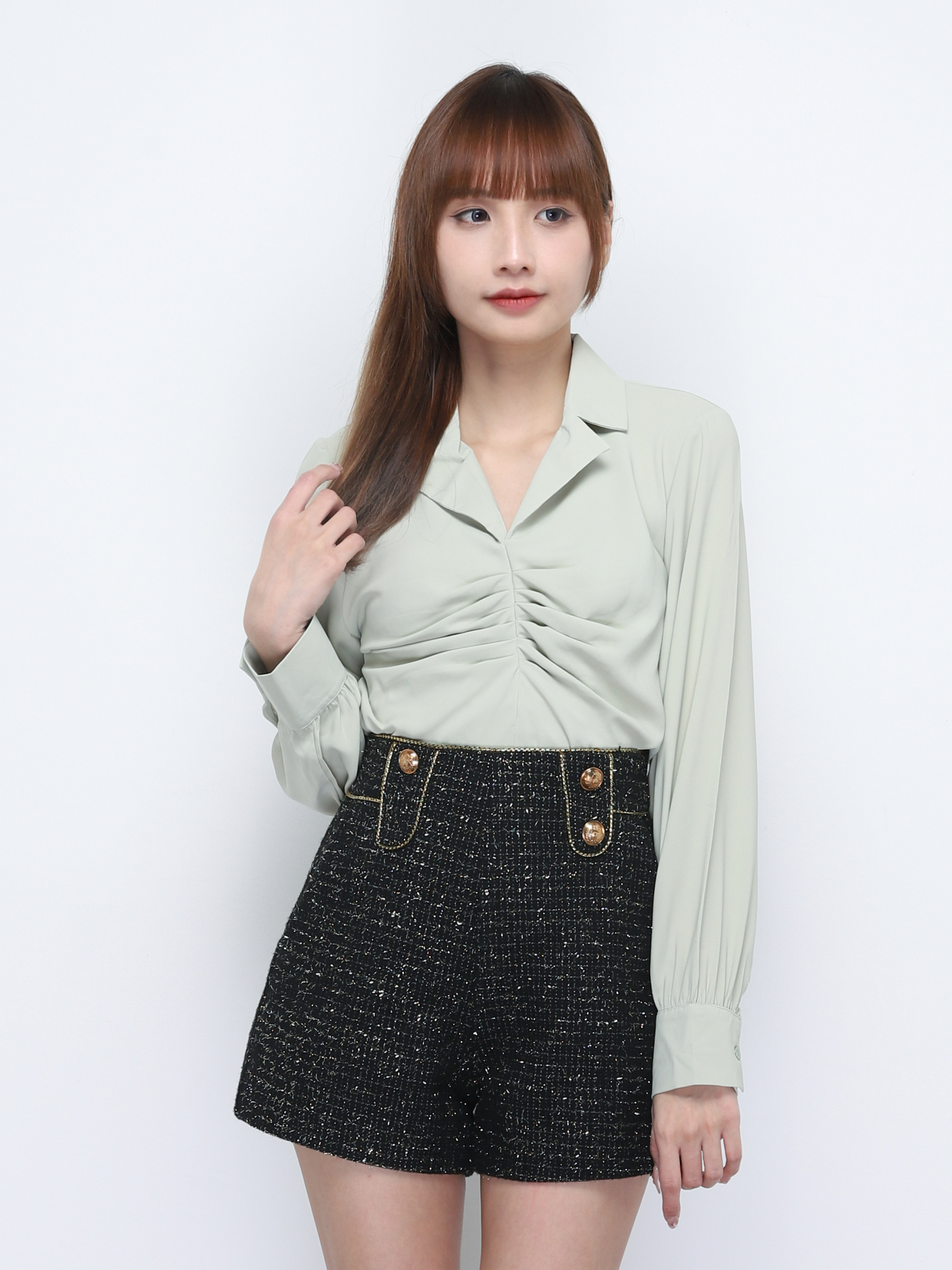 Fake Gold Button Short Pant 19963