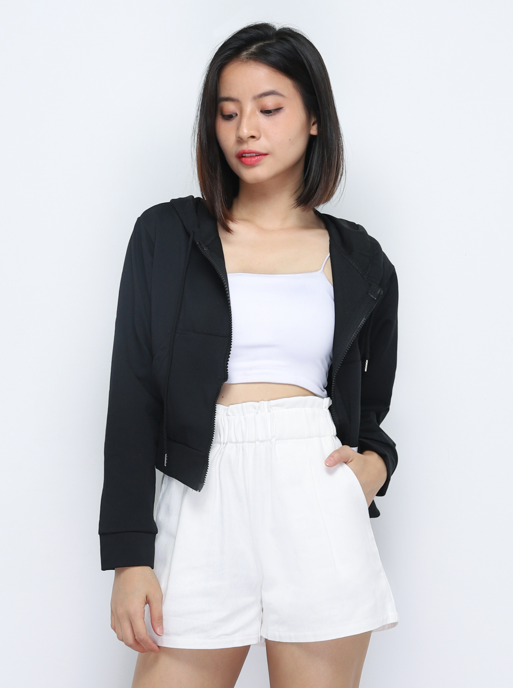 Long Sleeve Front Zip Top 34767