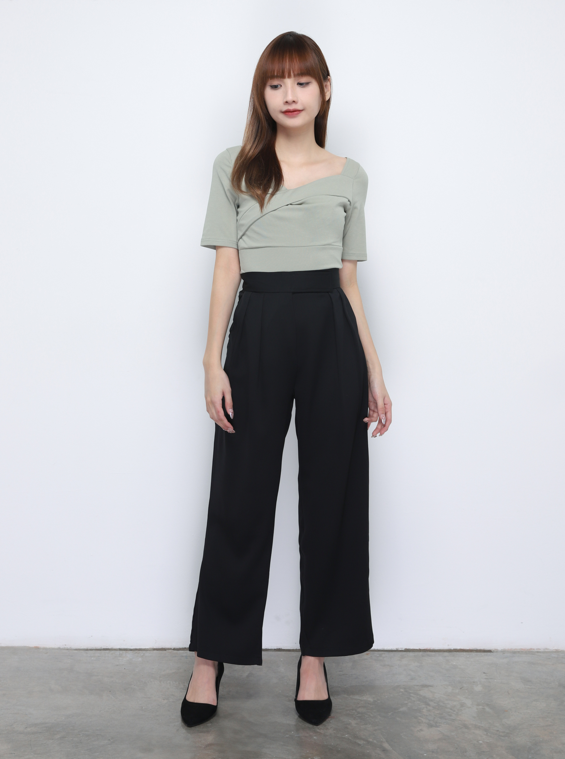 Sweetheart Neckline Wrap Top 20410