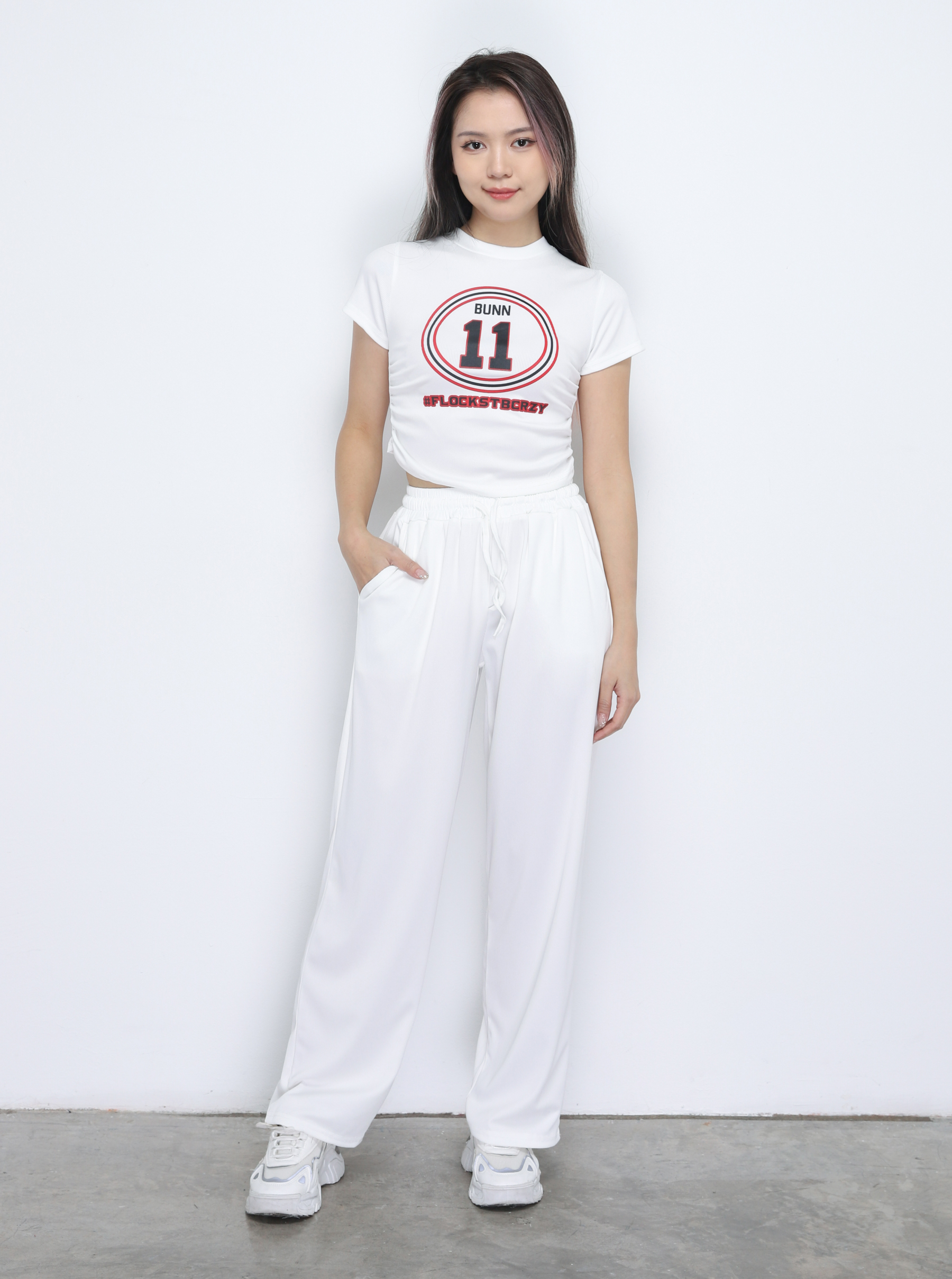 Short Sleeve Top With Long Pant Set 34774