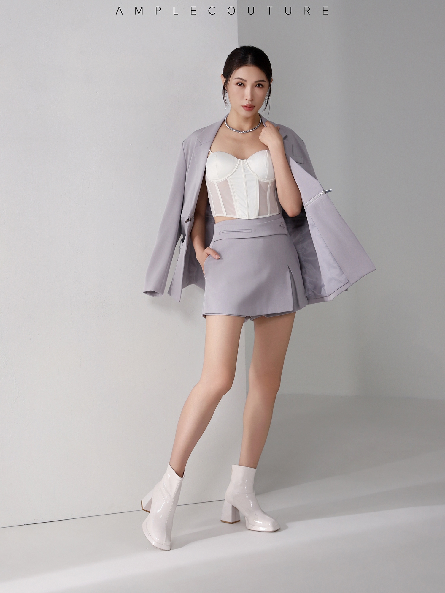 [I DEFINE ME] Split Skirt Pants ACX09