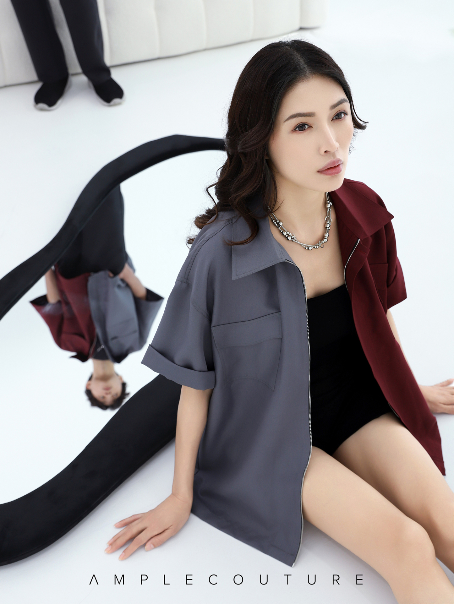 [I DEFINE ME] Two Way With Zip Blouse ACX20