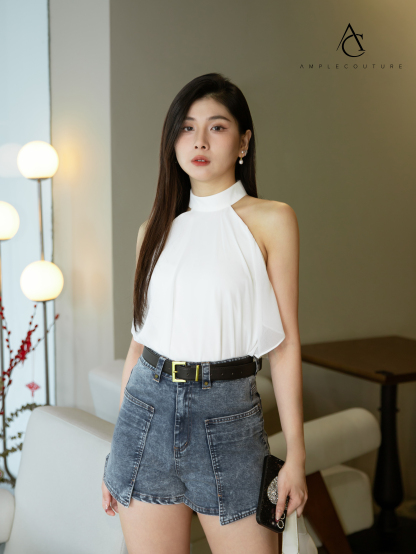 Halter Ruffles Top AC404 