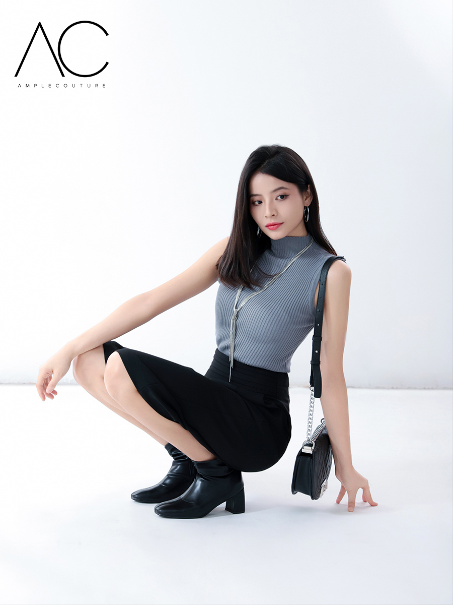 Waist Pleated Side Pocket Long Pants 32614
