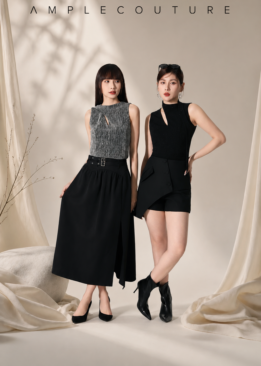 Side Split High Waist Skirt DJ199