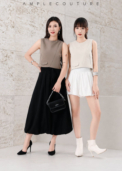 Minimal Pocket Detail Top AC585