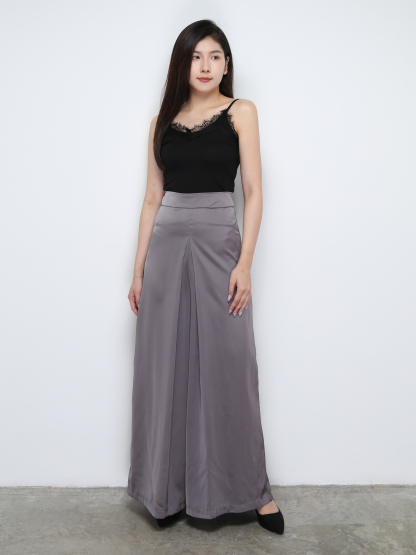 High Waist Back Zip Long Pant 30698