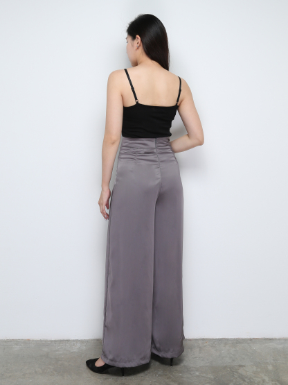 High Waist Back Zip Long Pant 30698