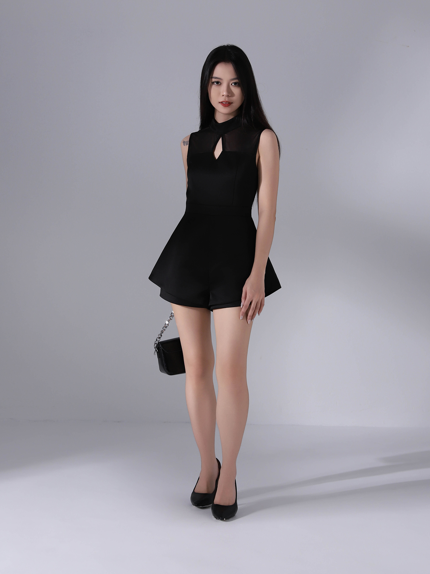 Elegant With Net Jumpsuit AC645