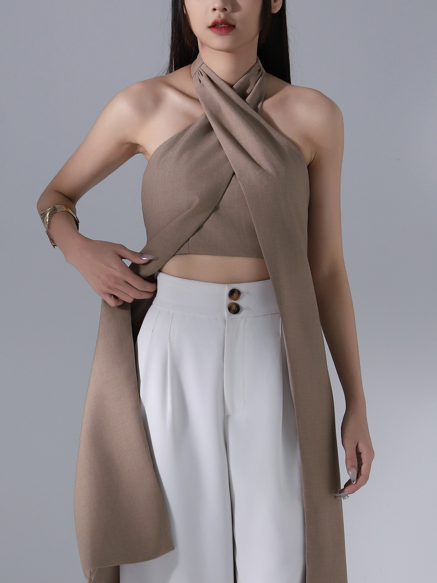 Halter Wrap Top AC644