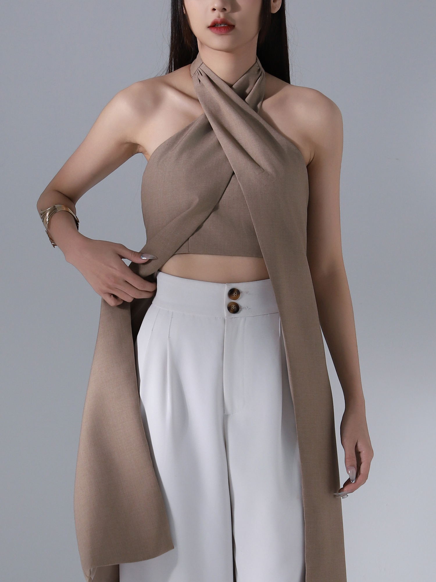 Halter Wrap Top AC644