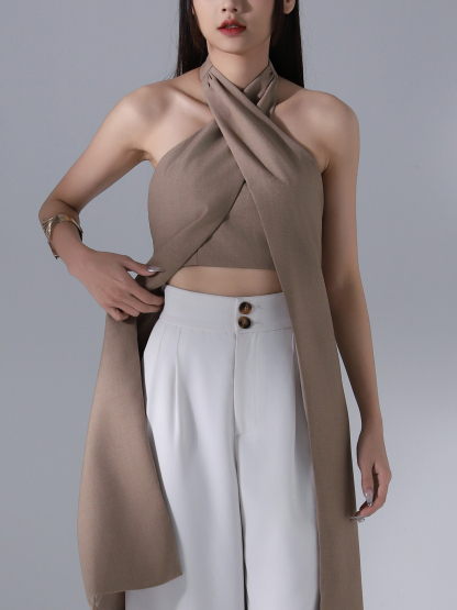 Halter Wrap Top AC644