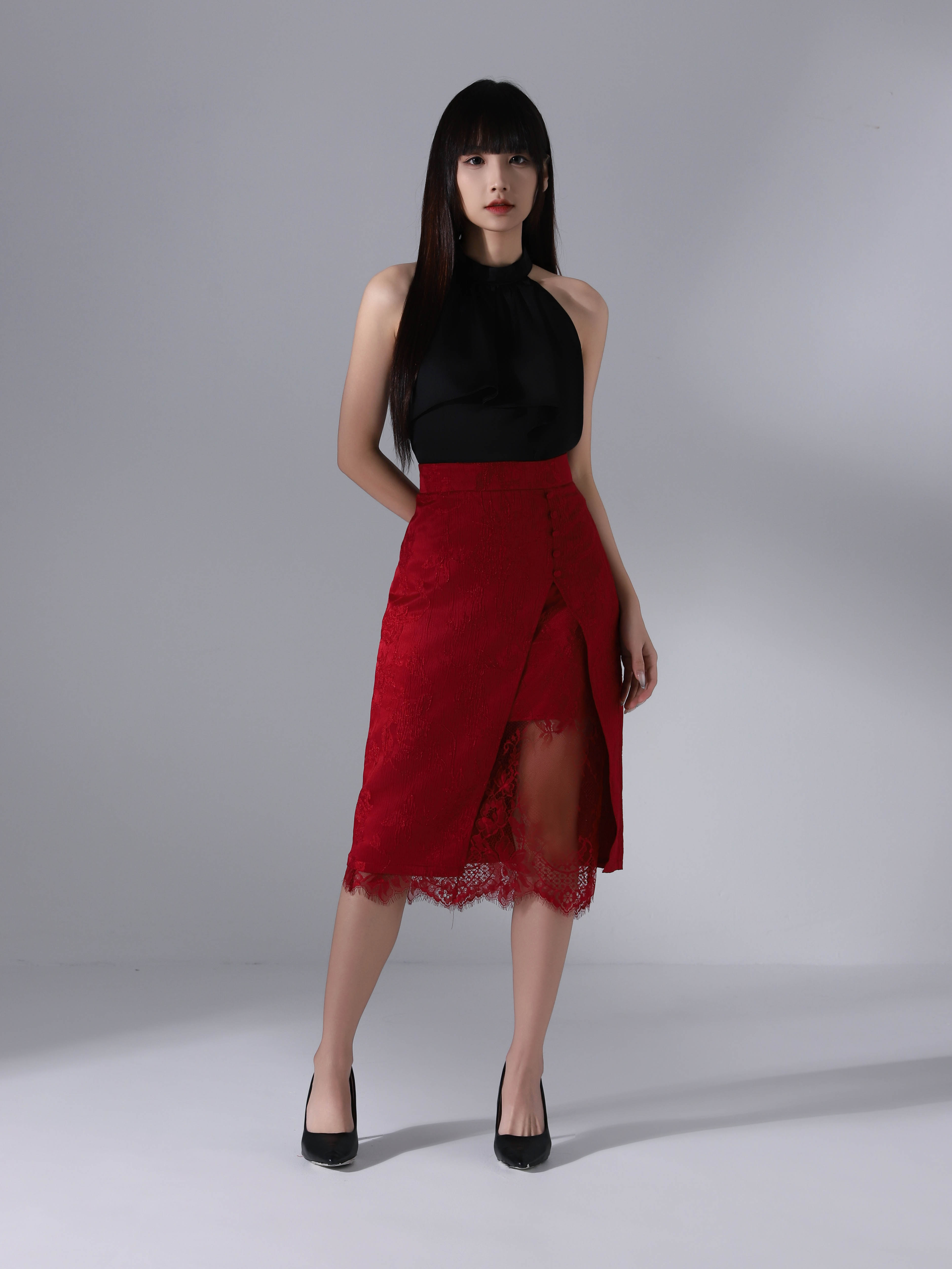 Chinese Wear Lace Skirt AC641