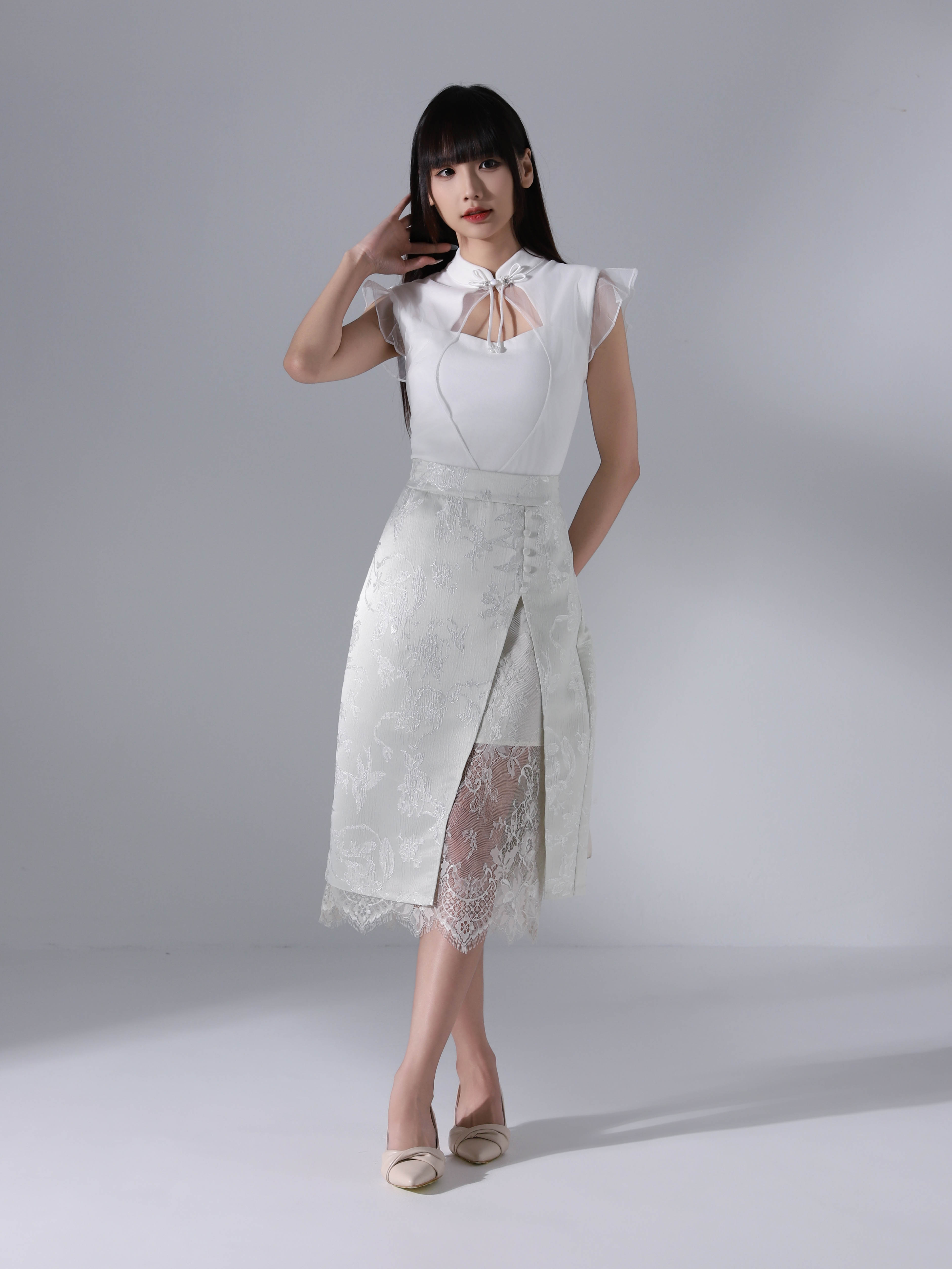 Chinese Wear Lace Skirt AC641