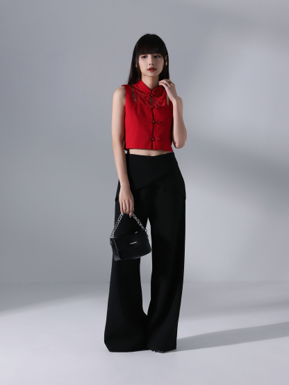 Fake Two Piece New Year Wear Top AC642