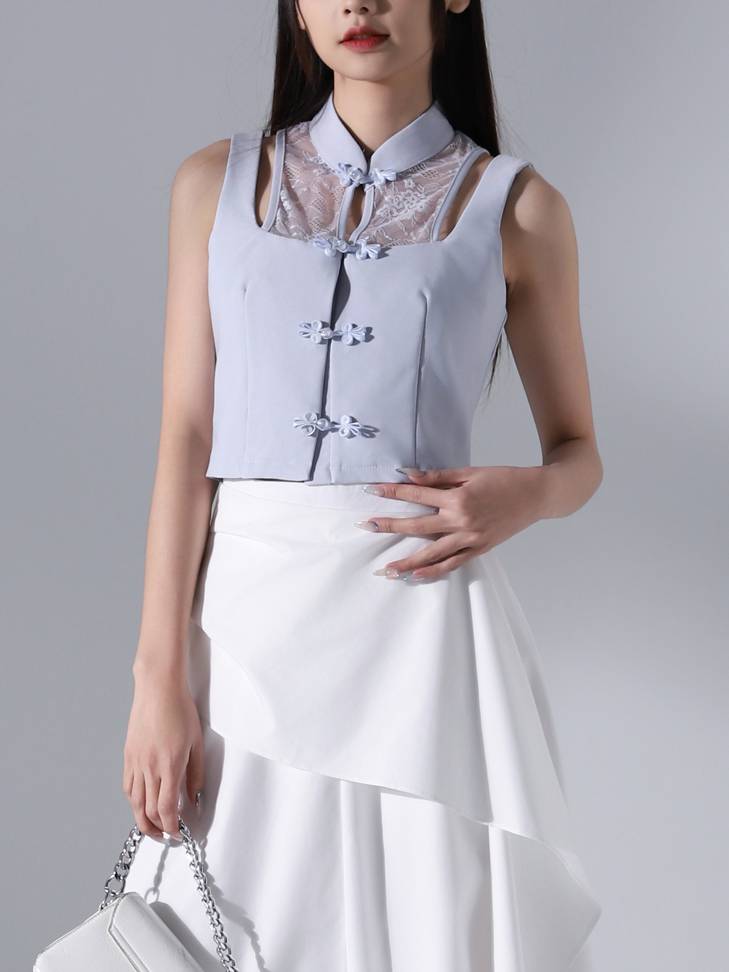 Fake Two Piece New Year Wear Top AC642