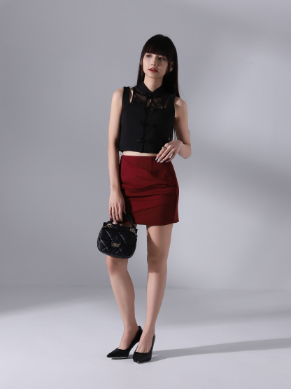 Fake Two Piece New Year Wear Top AC642