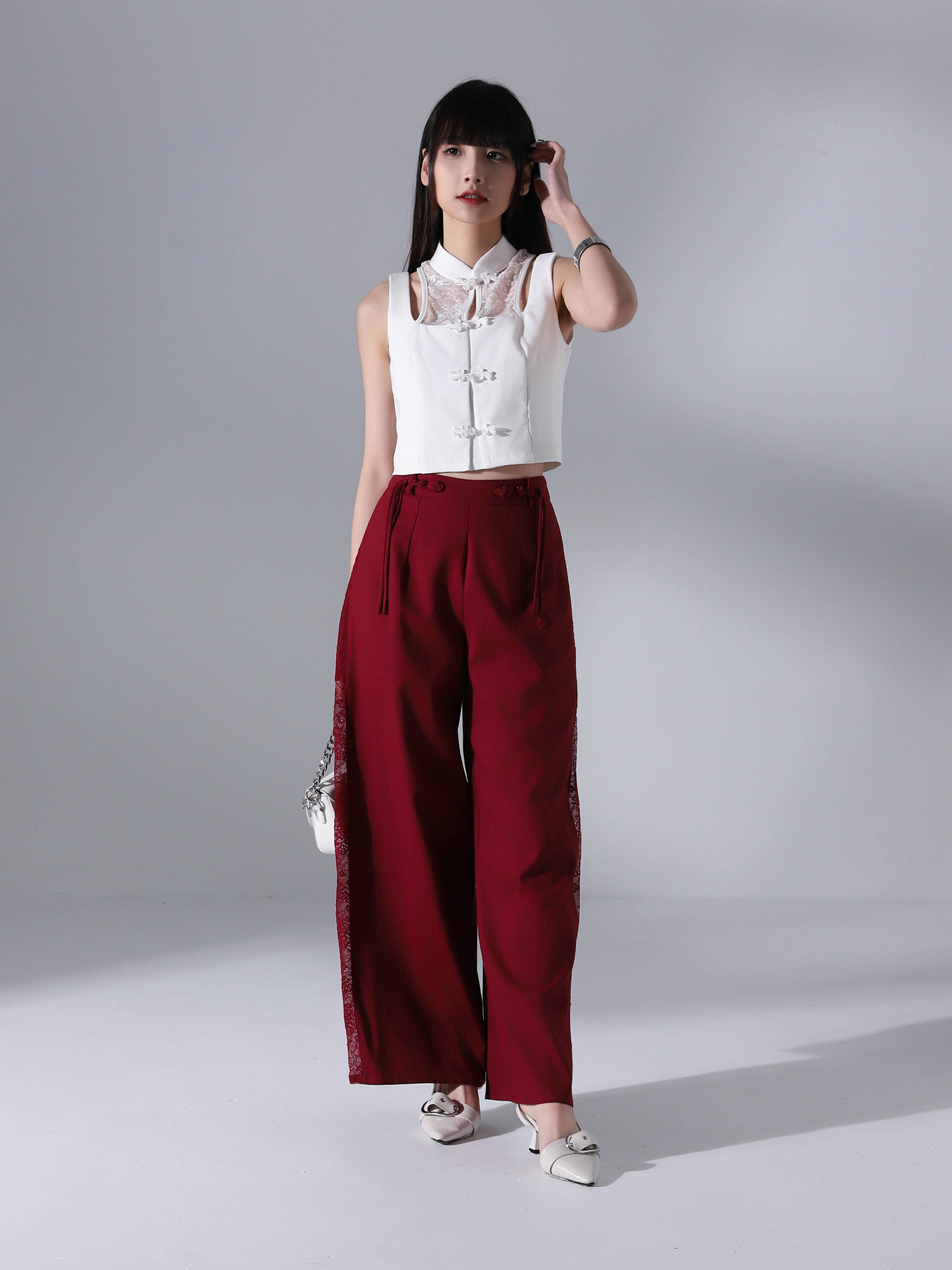 Fake Two Piece New Year Wear Top AC642