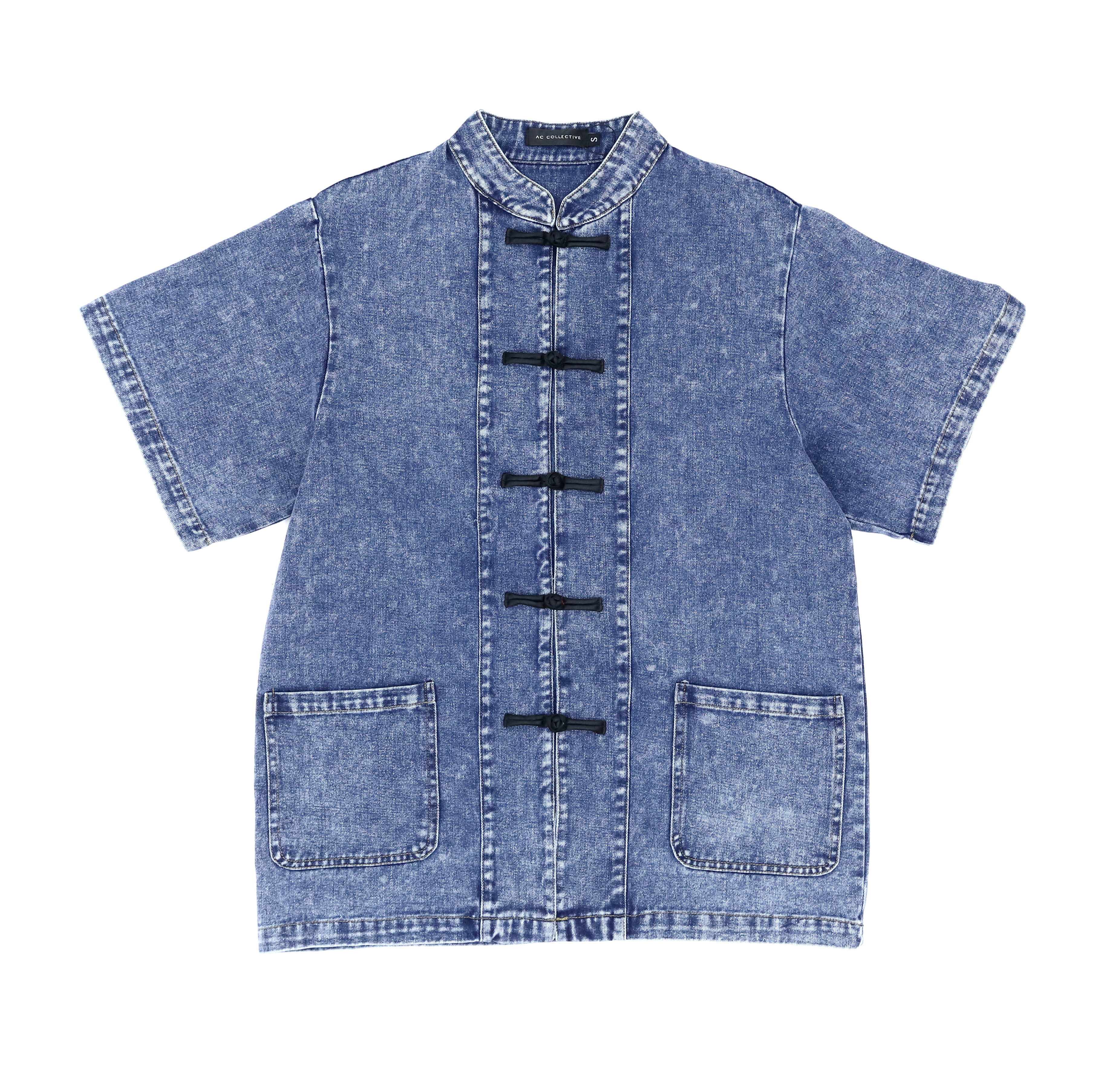 Denim Knot Button Shirt - Male Adult AC860