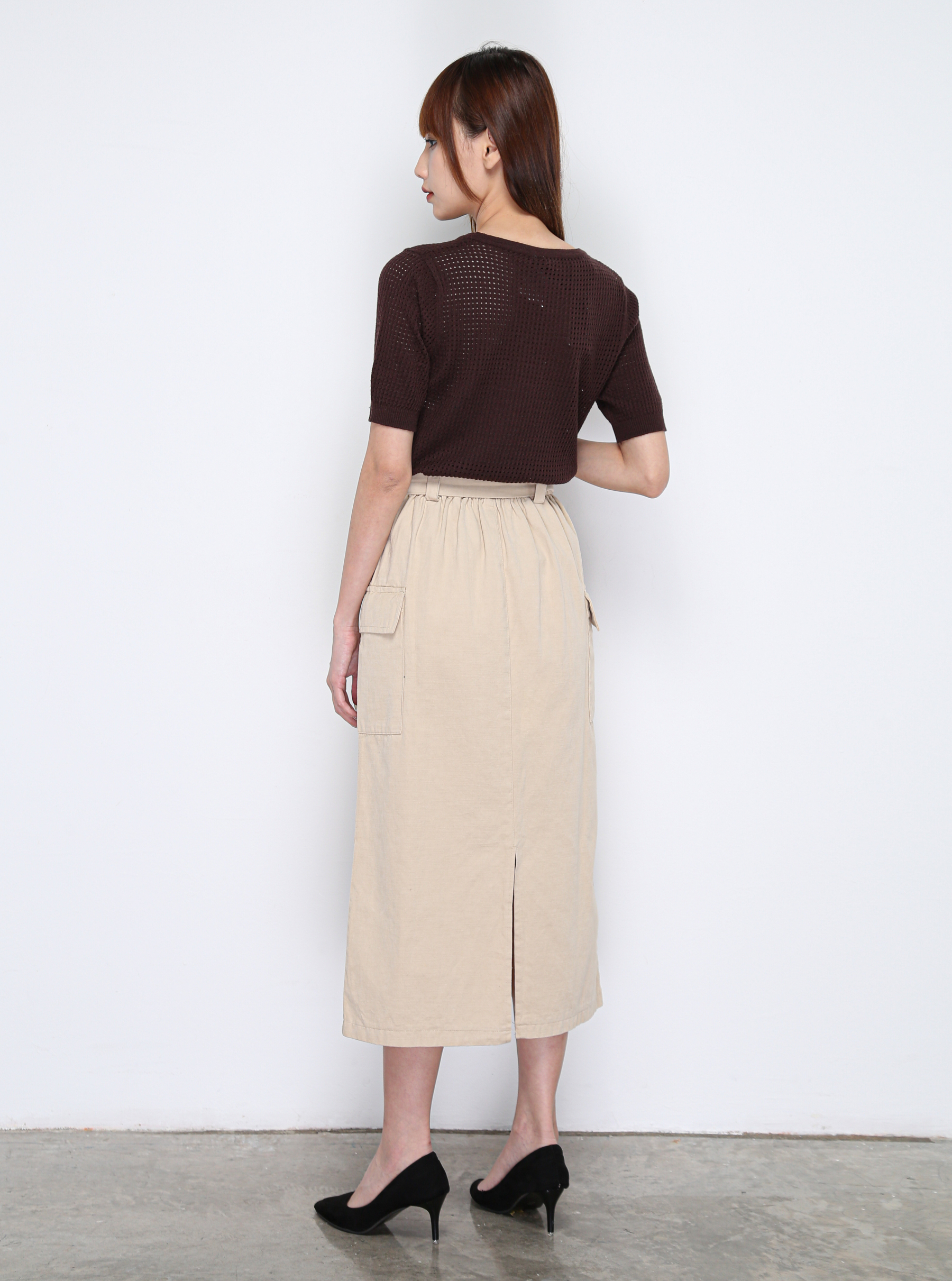 Knitted Eyelet Top 15200