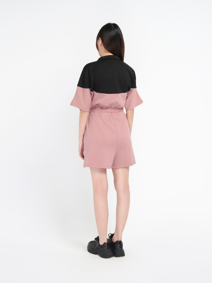 Front Zip Sport Wear Jumpsuit 15773