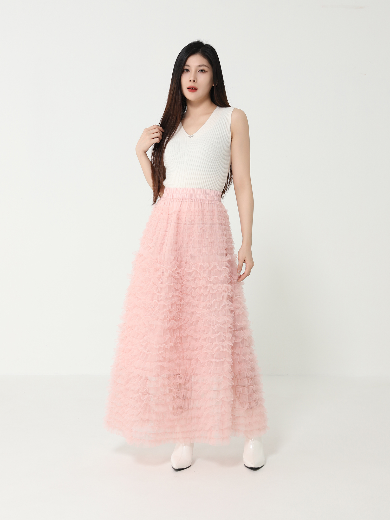 Sleeveless Knitted Top 48416