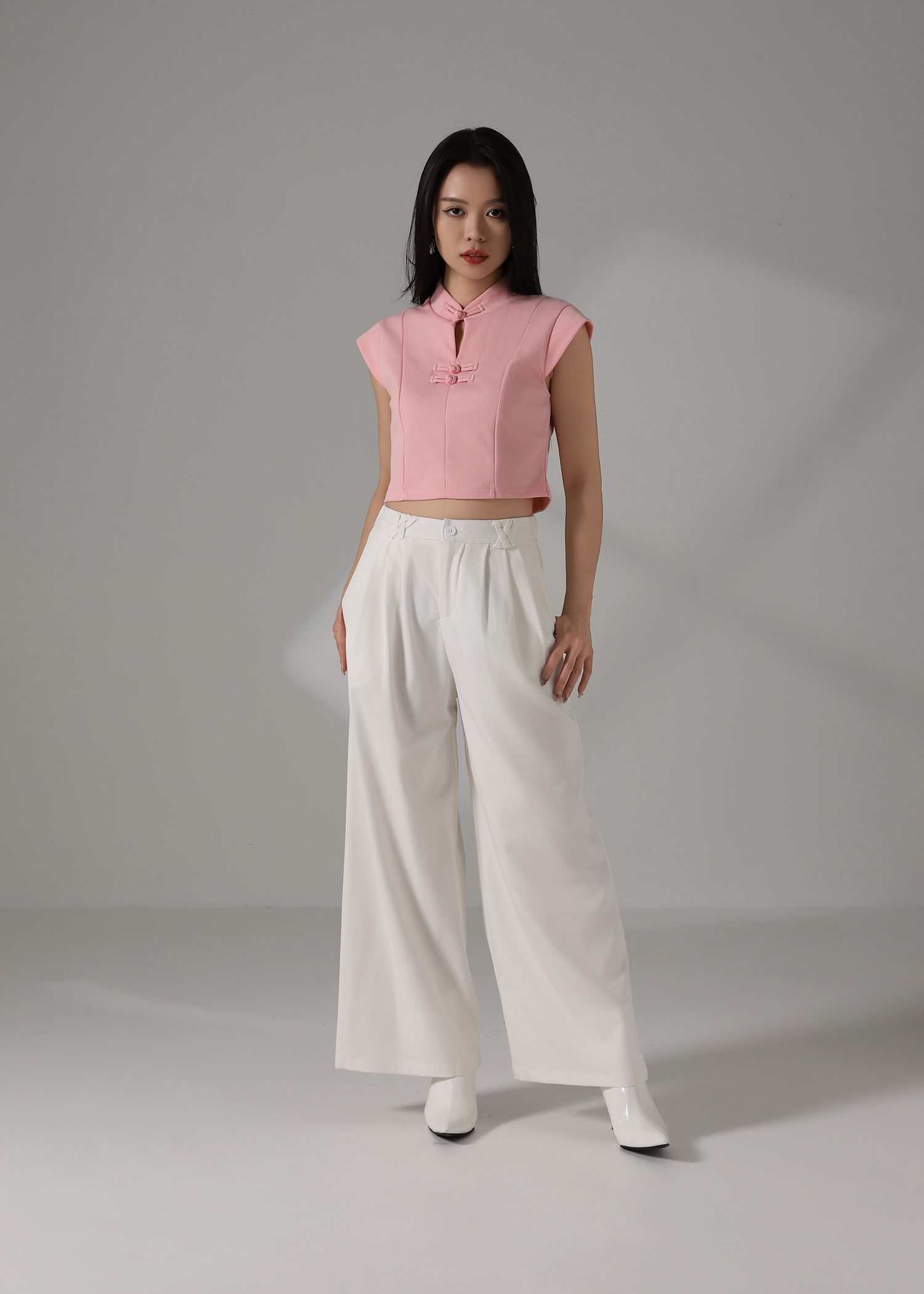High Waist Wide Leg Long Pants DJ111