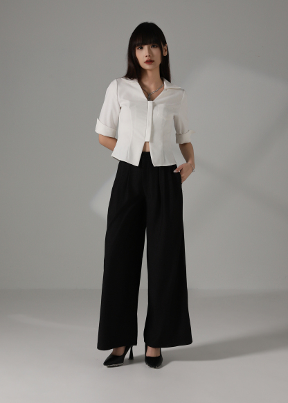 High Waist Wide Leg Long Pants DJ111