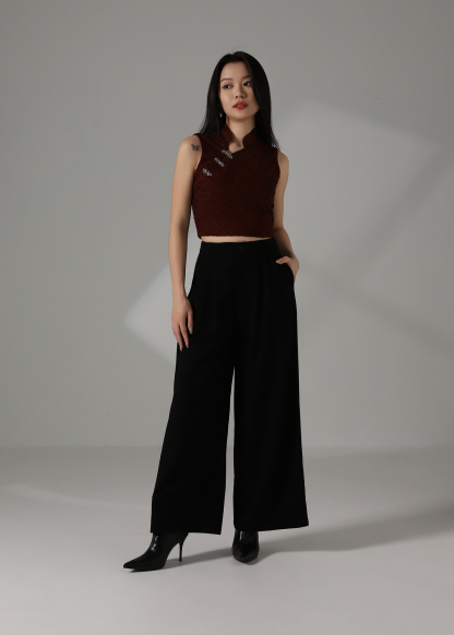 High Waist Wide Leg Long Pants DJ111