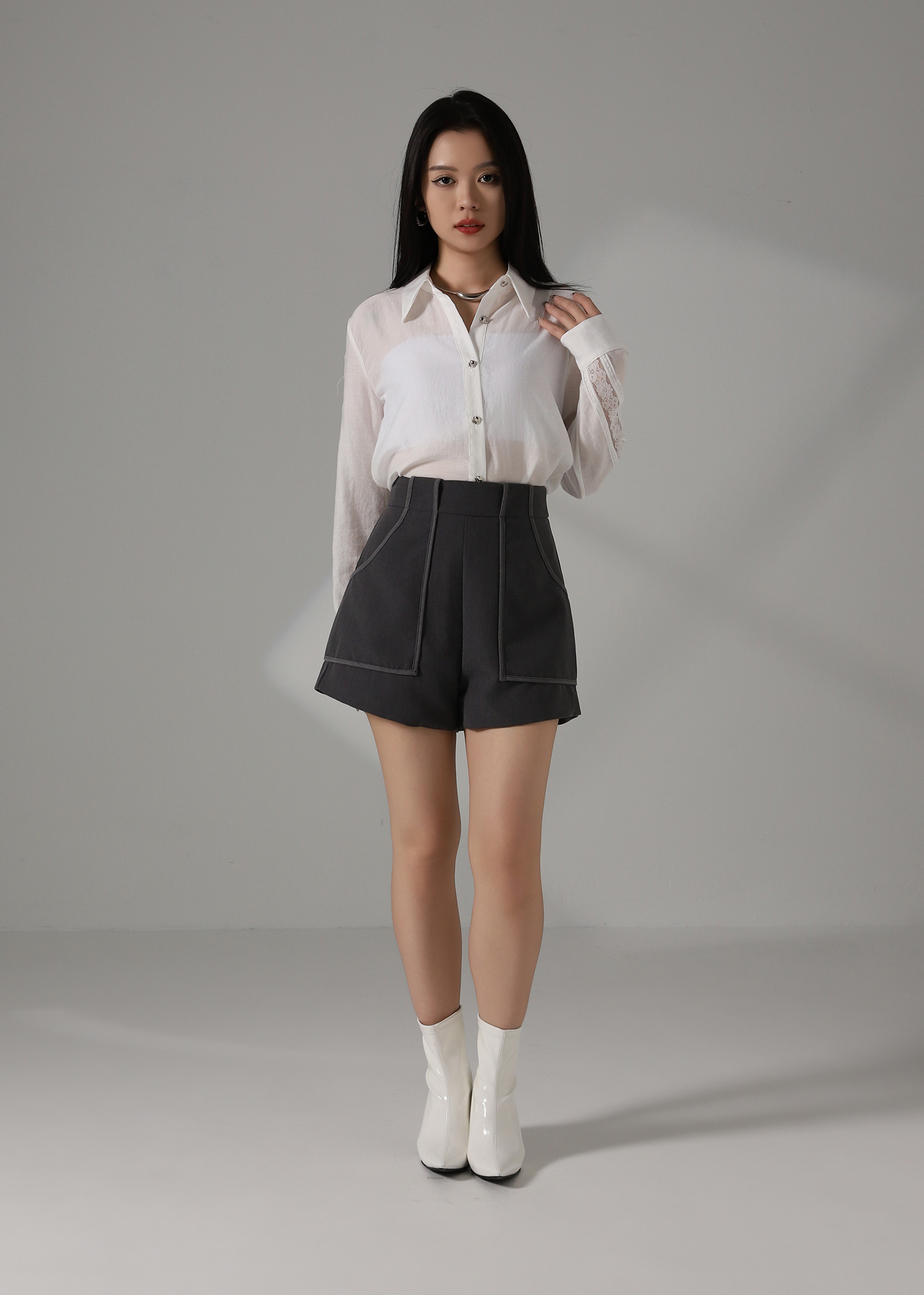 Blouse With Lace AC221