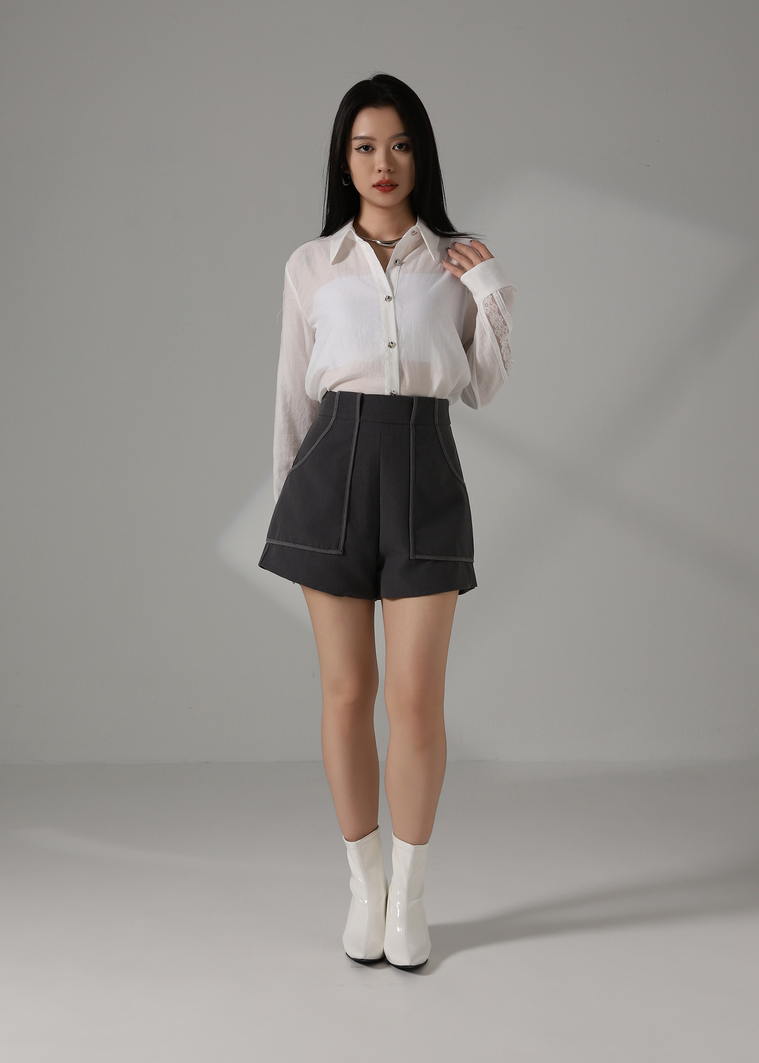 Blouse With Lace AC221