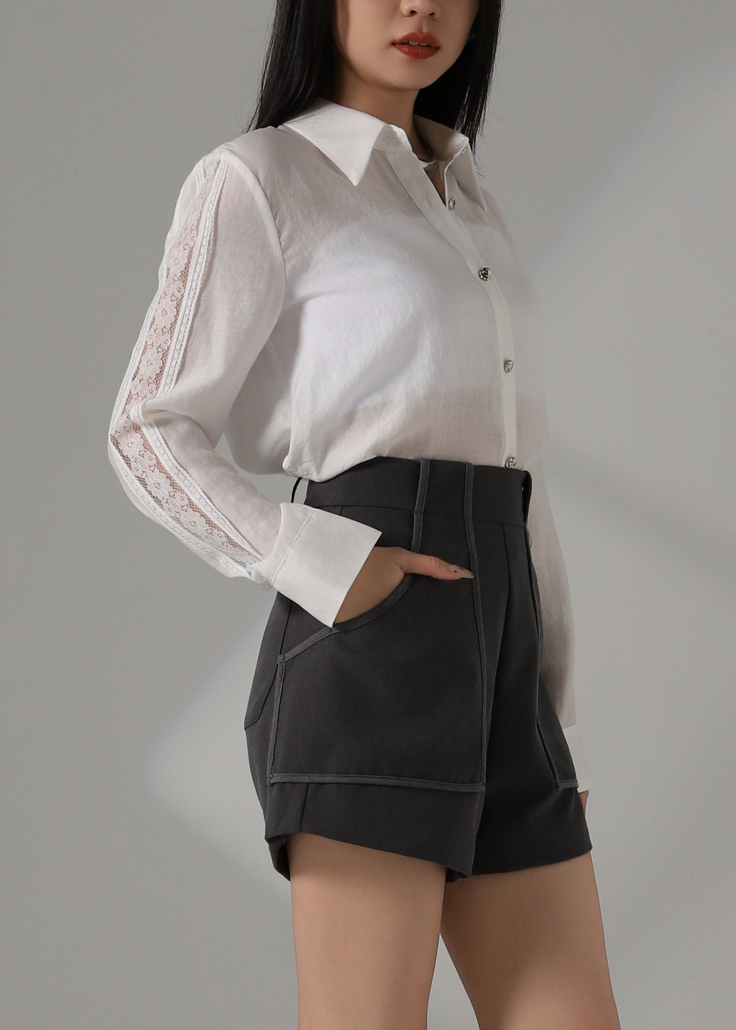 Blouse With Lace AC221