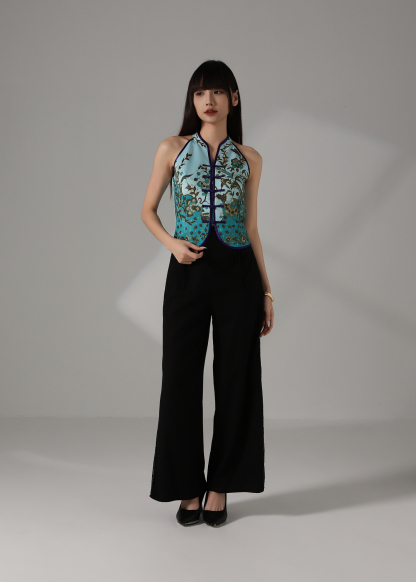 Halter Vintage Style Top AC866