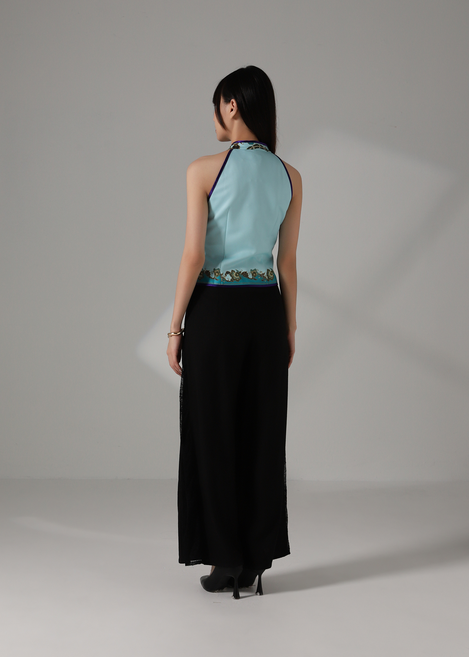 Halter Vintage Style Top AC866