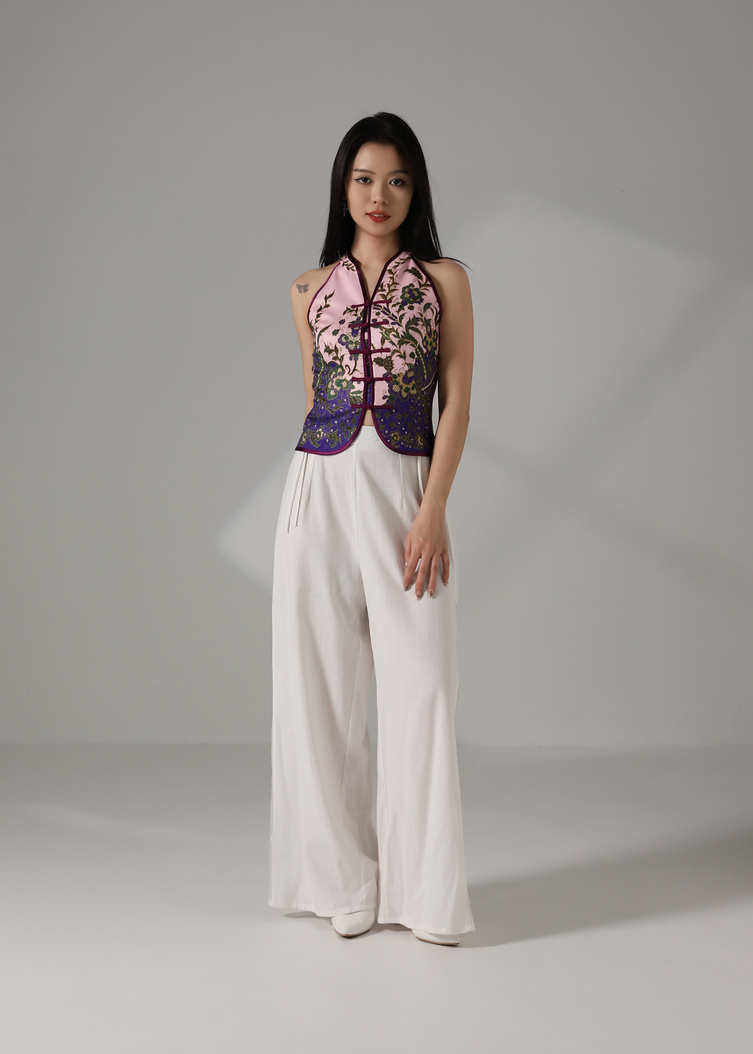 Halter Vintage Style Top AC866