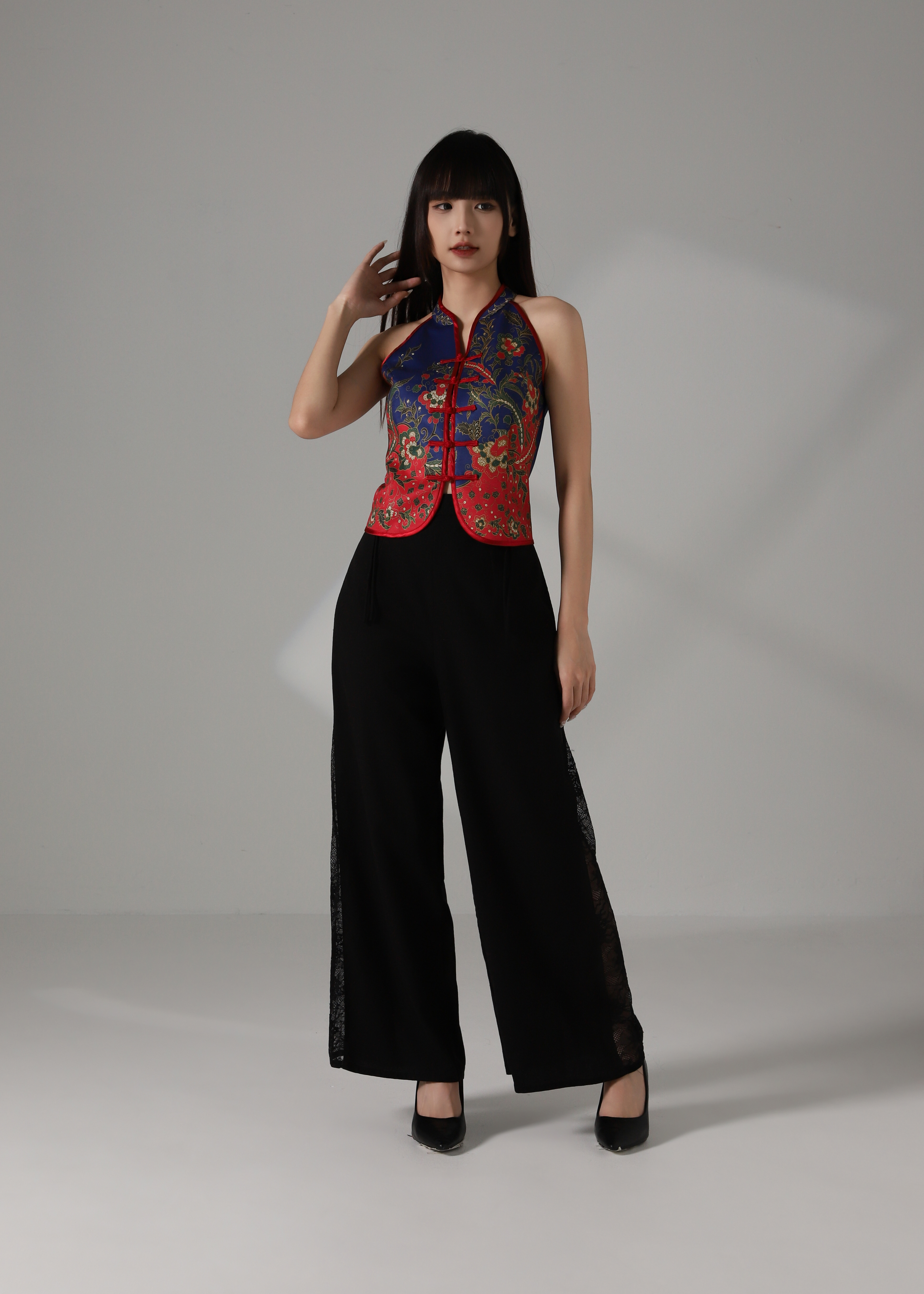 Halter Vintage Style Top AC866