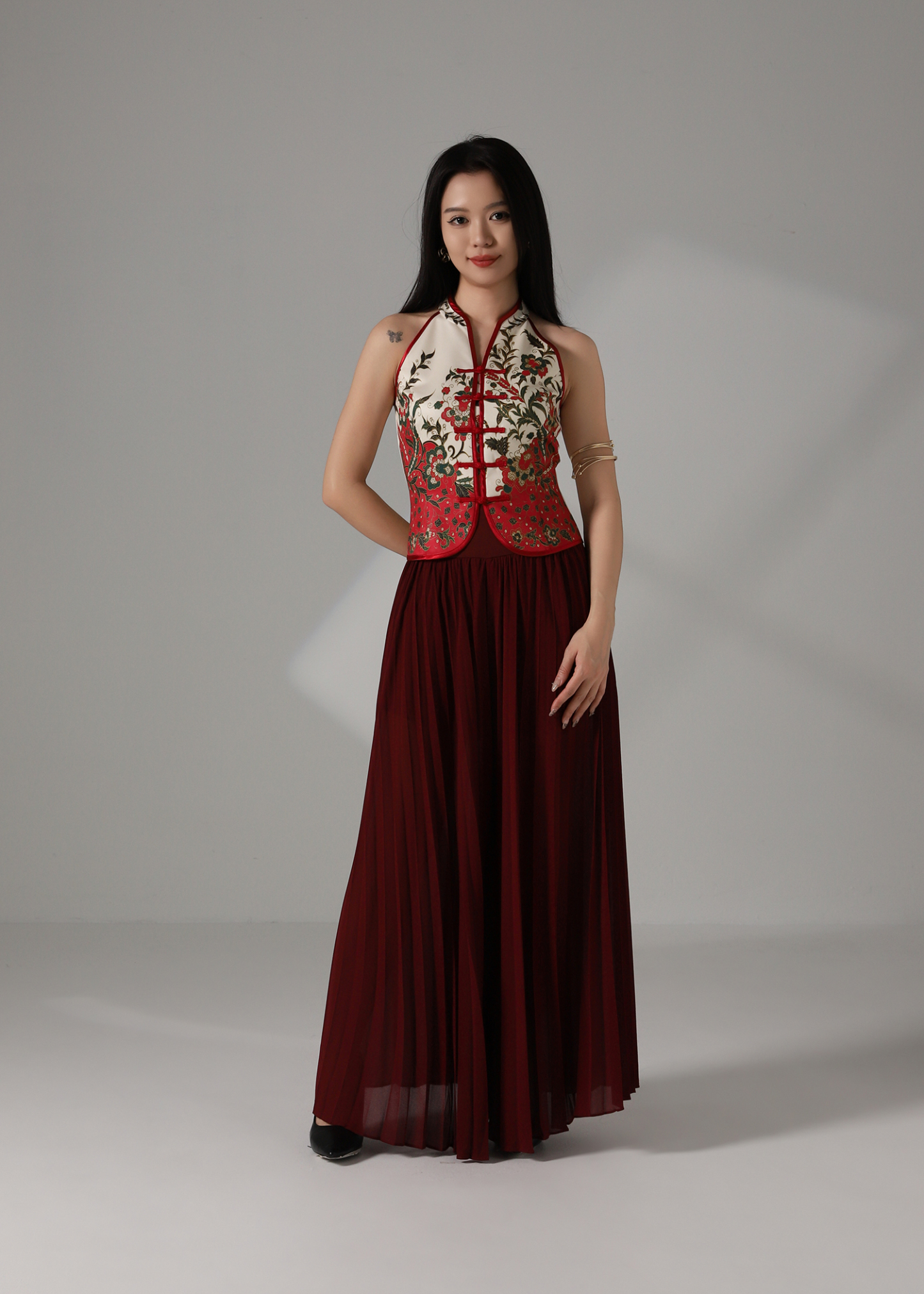 Halter Vintage Style Top AC866