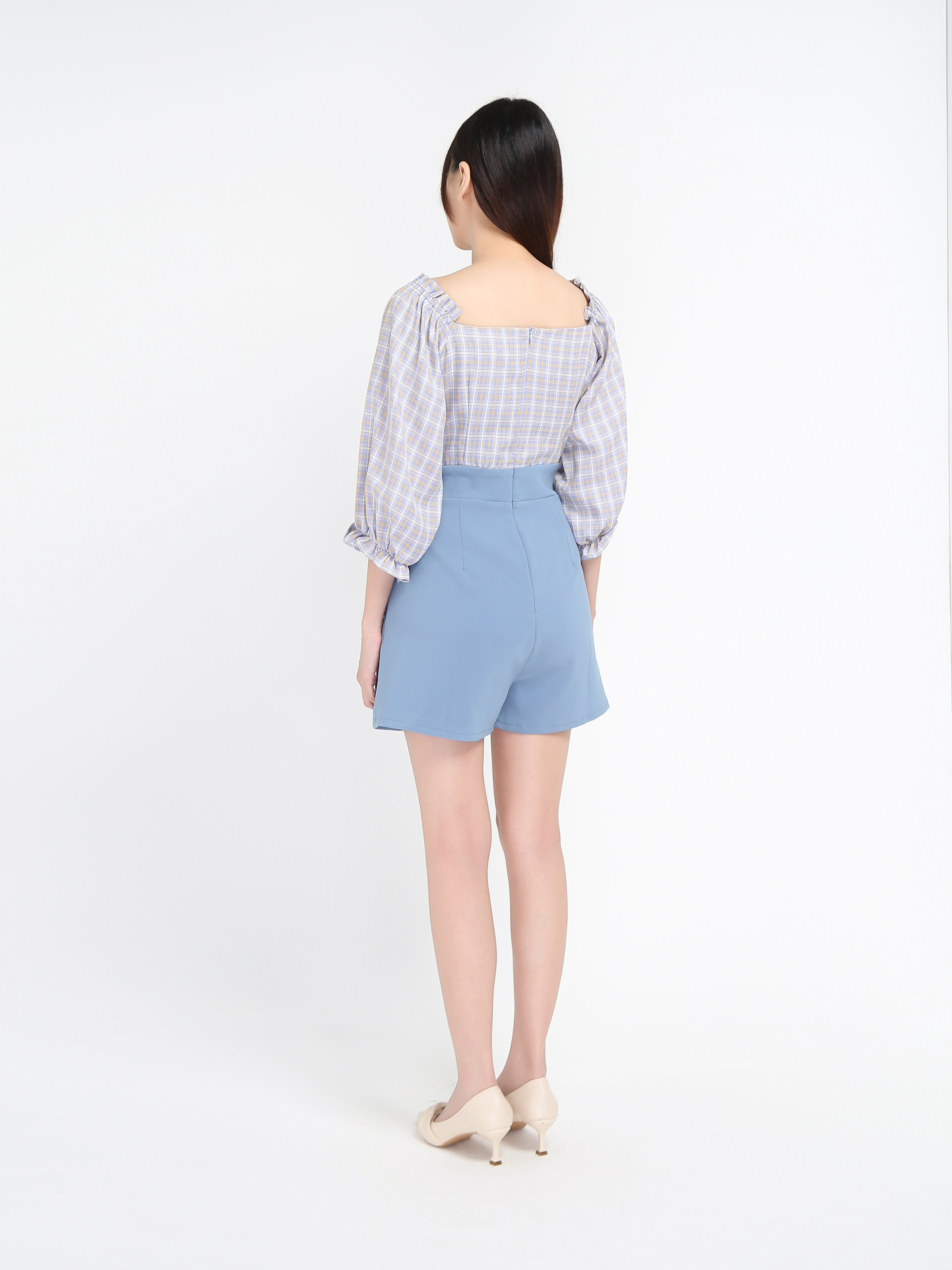 Off Shoulder Pliad Jumpsuit 17404