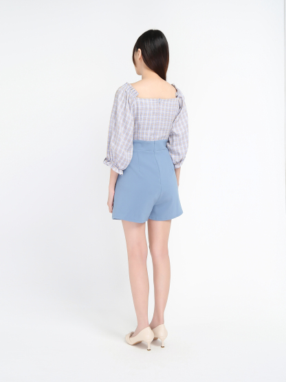 Off Shoulder Pliad Jumpsuit 17404